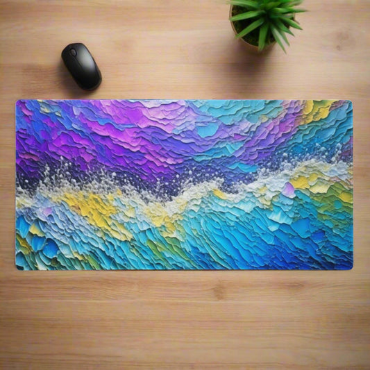 EYNA Emporium - "Acrylic Waves" Gaming Mouse Pad - Non-Slip Surface