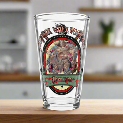 EYNA Emporium - "Axes Work When Words Won't" Shaker Pint Glass - Barbarian