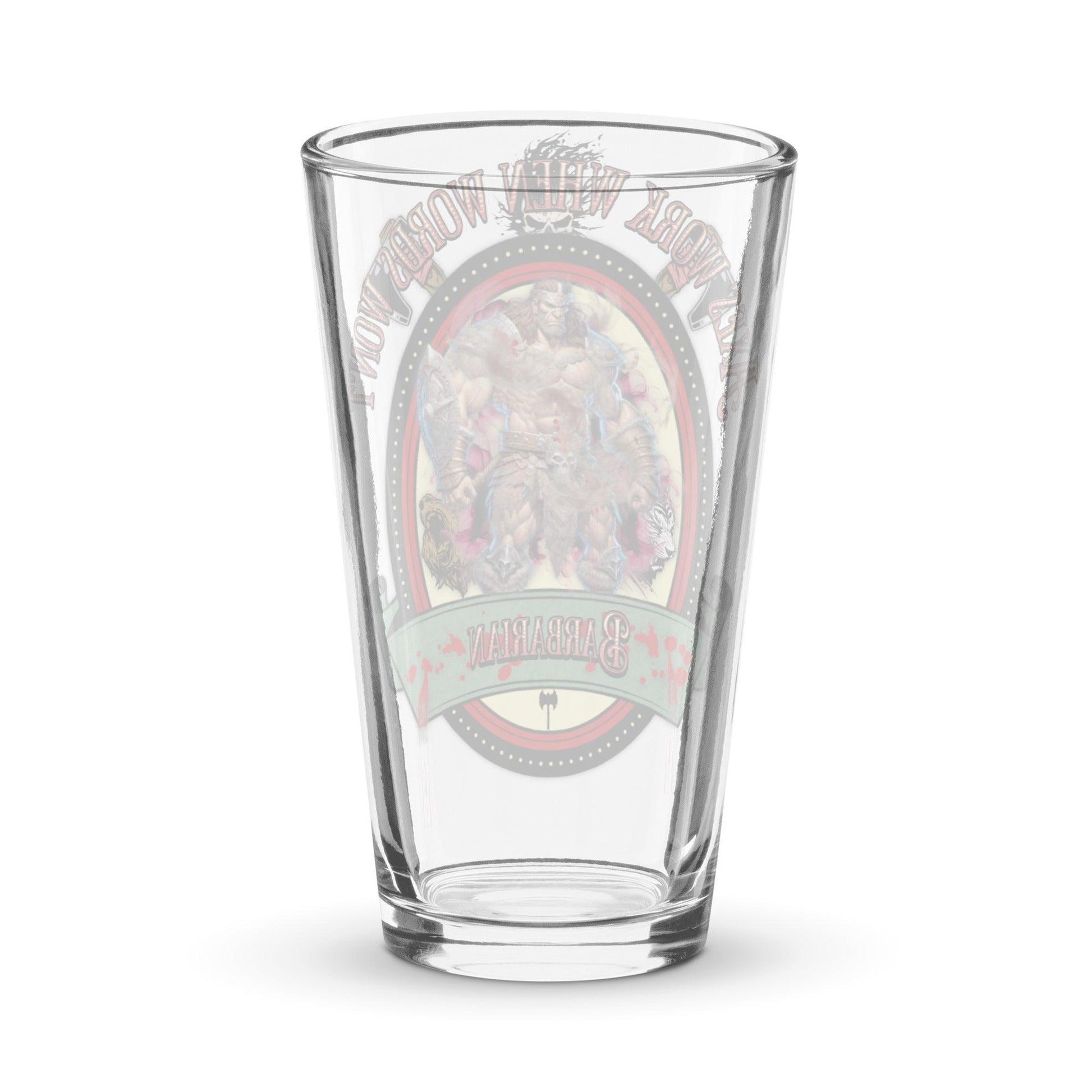 EYNA Emporium - "Axes Work When Words Won't" Shaker Pint Glass - Barbarian