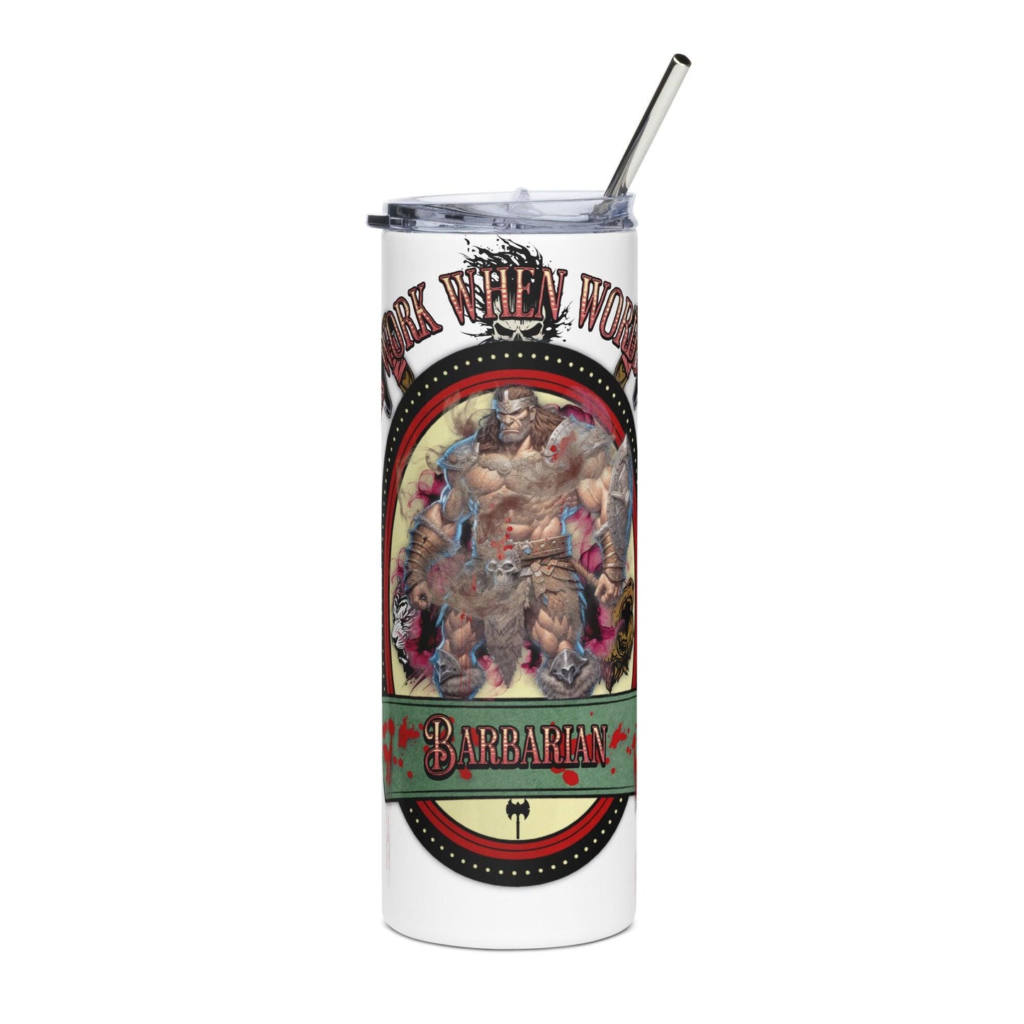 EYNA Emporium - "Axes Work When Words Won't" Stainless Steel Tumbler - Barbarian