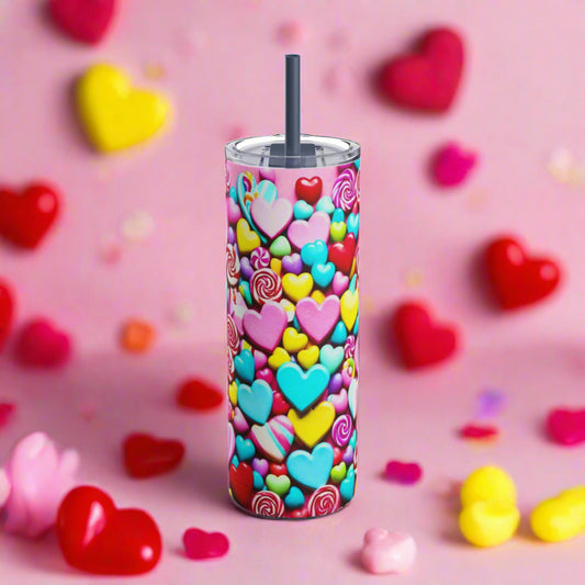 EYNA Emporium - "Candy-lanche" Maars Maker Skinny Matte Tumbler, 20oz