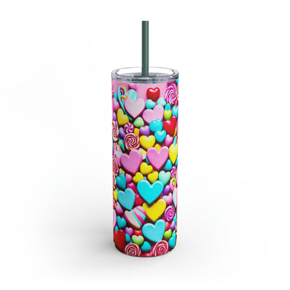 EYNA Emporium - "Candy-lanche" Maars Maker Skinny Matte Tumbler, 20oz