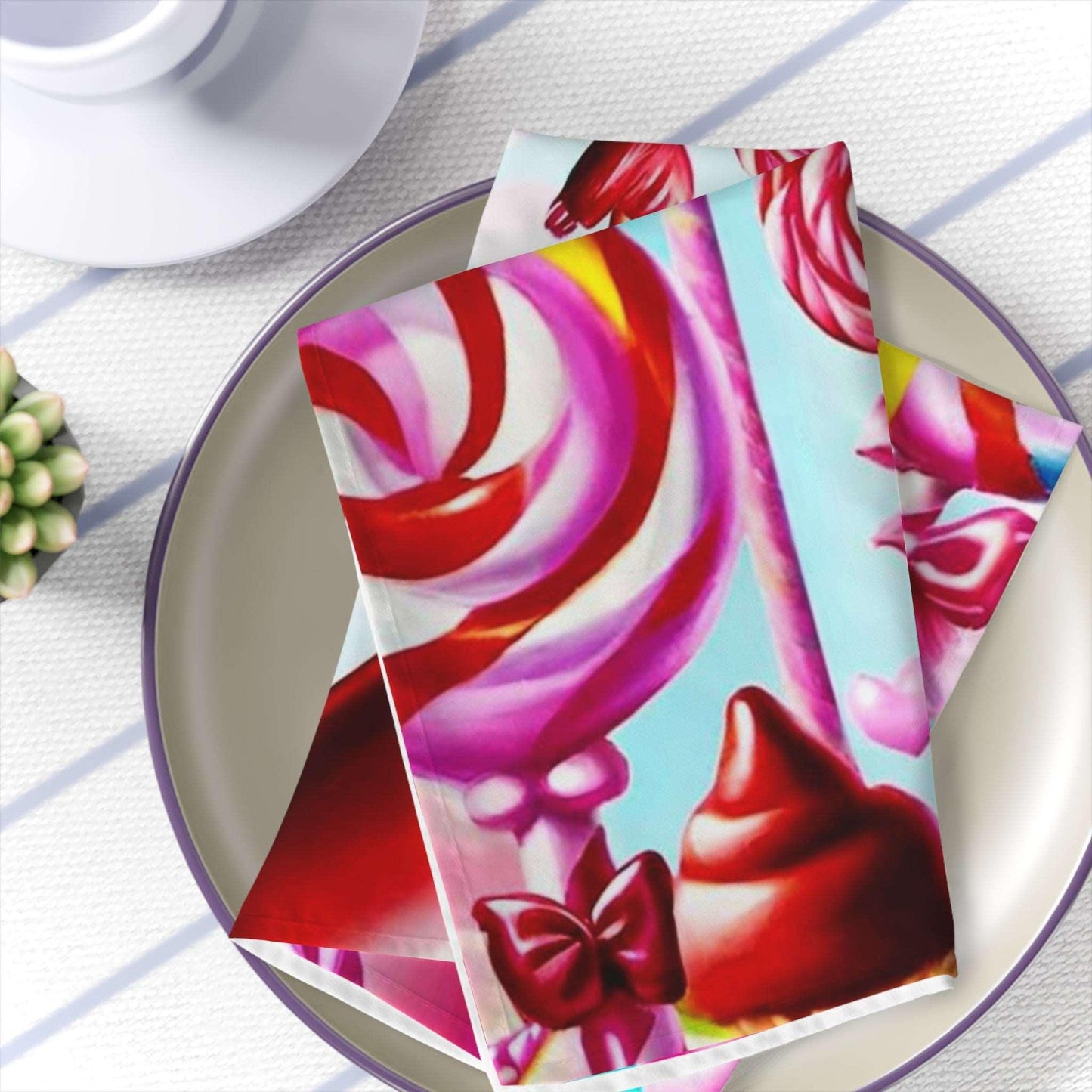 EYNA Emporium - "Candy Town" Broadcloth Napkins