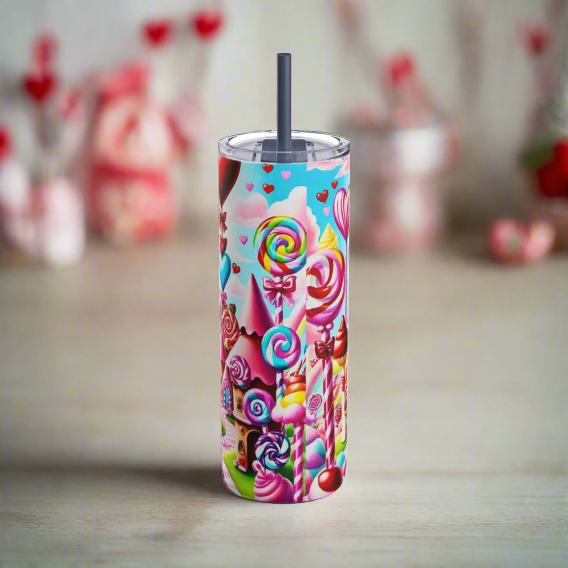 EYNA Emporium - "Candy Town" Maars Maker Skinny Matte Tumbler, 20oz