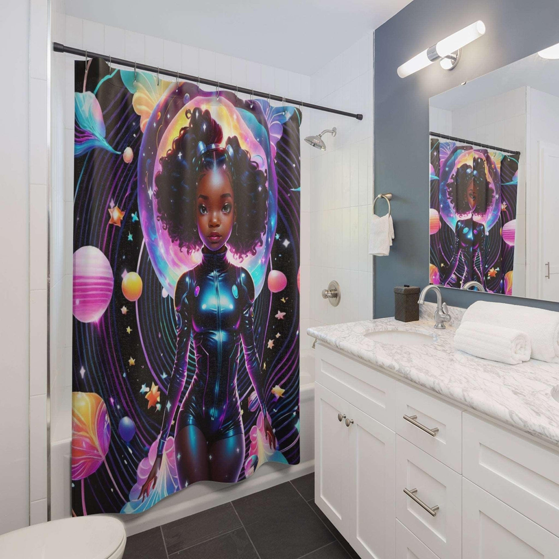 EYNA Emporium - "Child of the Stars" Shower Curtains