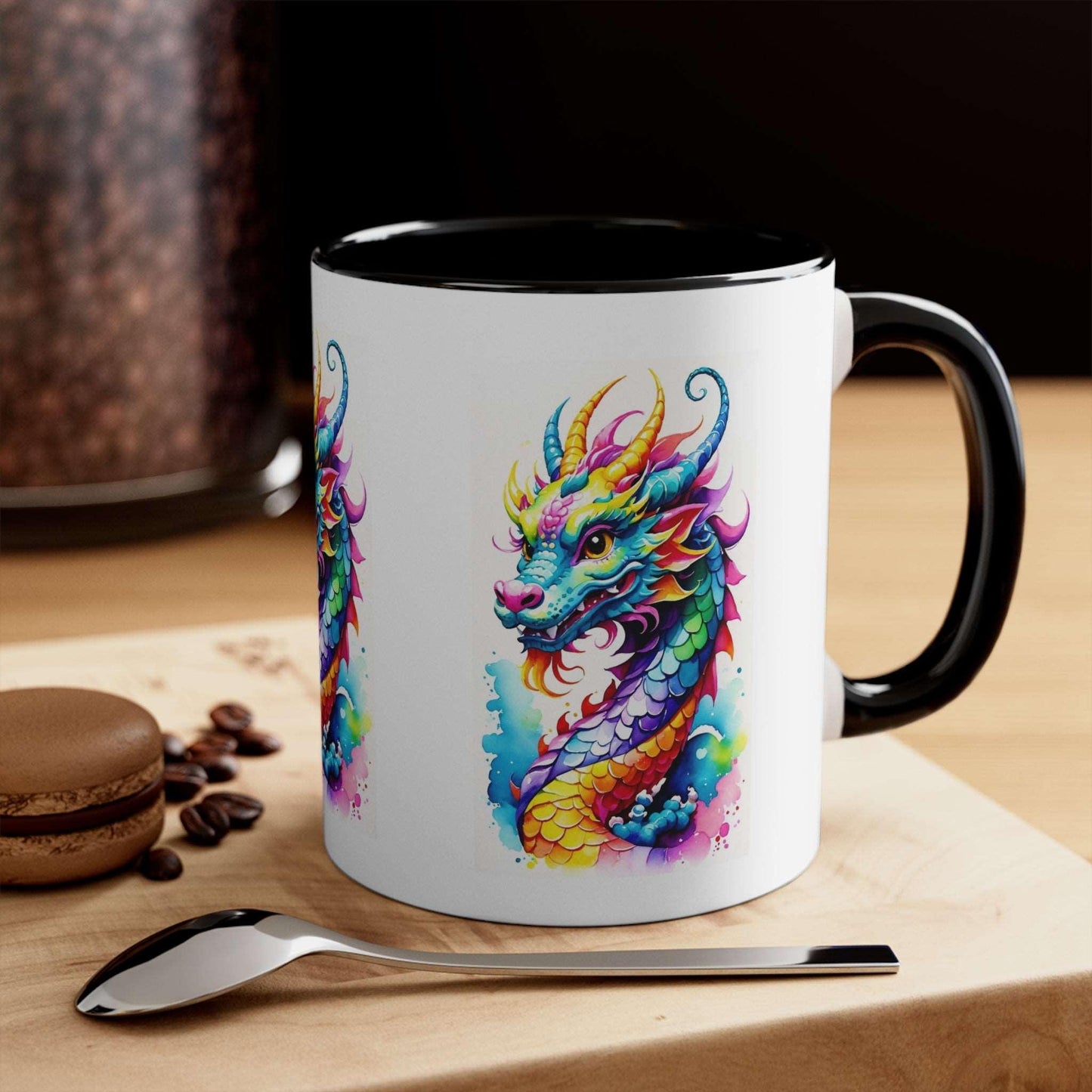 EYNA Emporium - "Colorful Dragon" Accent Coffee Mug