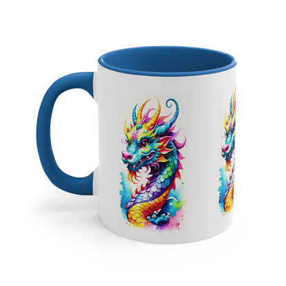 EYNA Emporium - "Colorful Dragon" Accent Coffee Mug