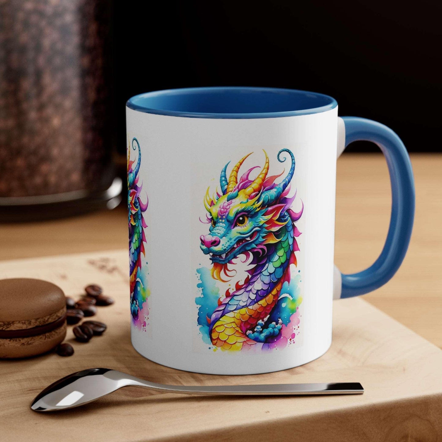 EYNA Emporium - "Colorful Dragon" Accent Coffee Mug