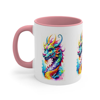 EYNA Emporium - "Colorful Dragon" Accent Coffee Mug