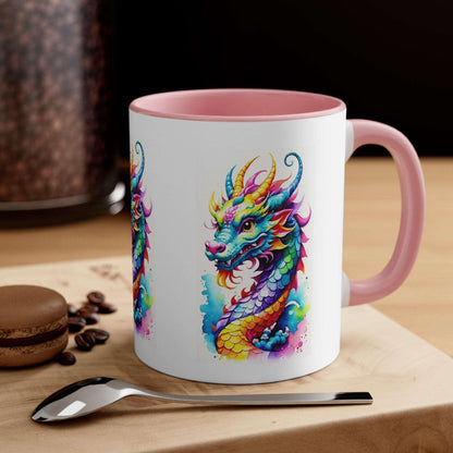 EYNA Emporium - "Colorful Dragon" Accent Coffee Mug