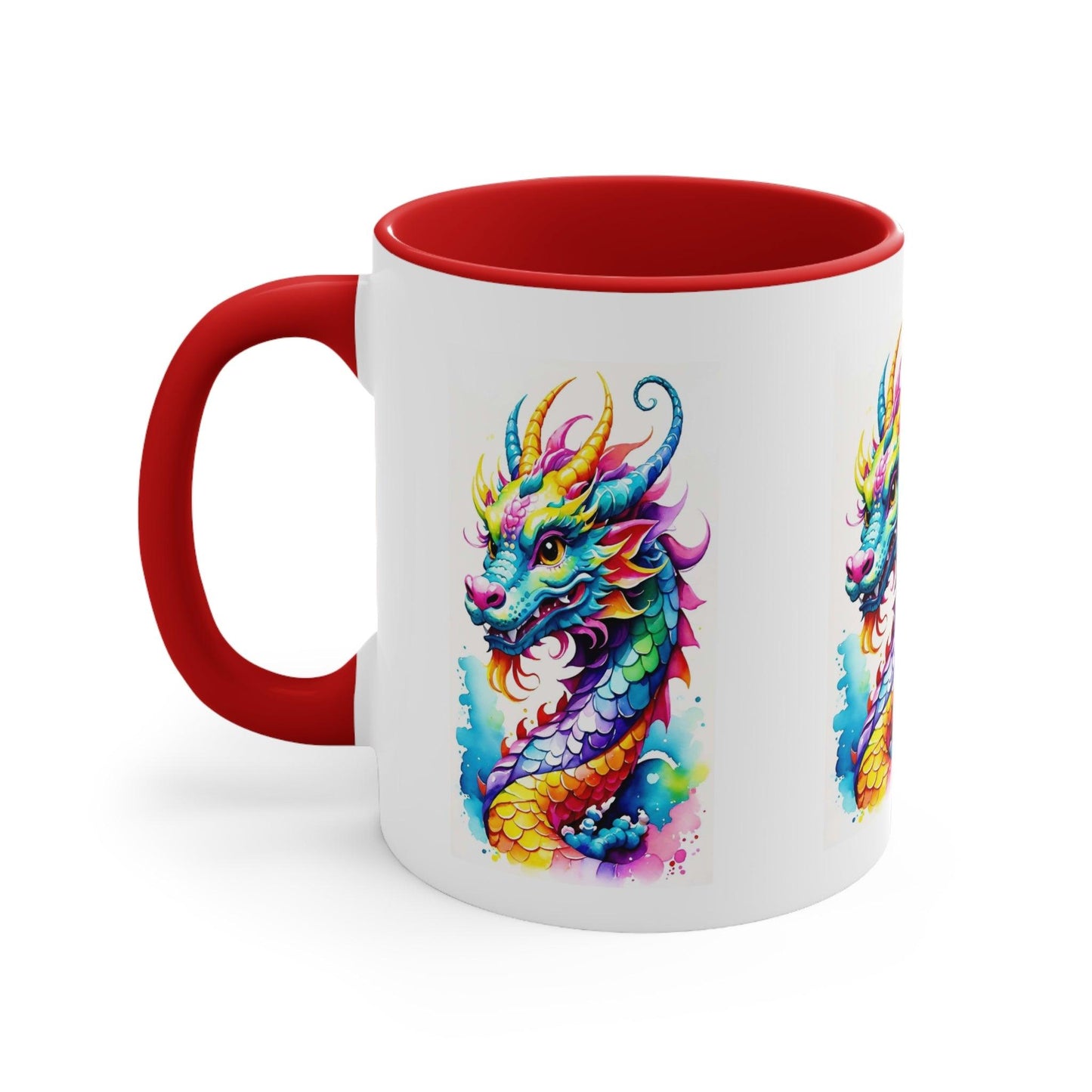 EYNA Emporium - "Colorful Dragon" Accent Coffee Mug