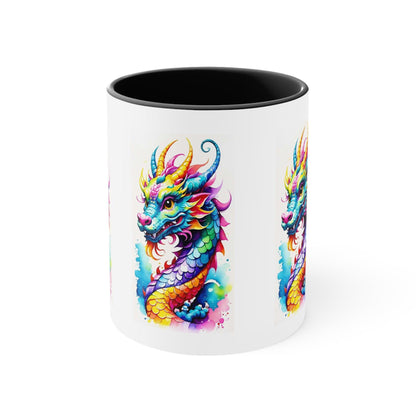 EYNA Emporium - "Colorful Dragon" Accent Coffee Mug