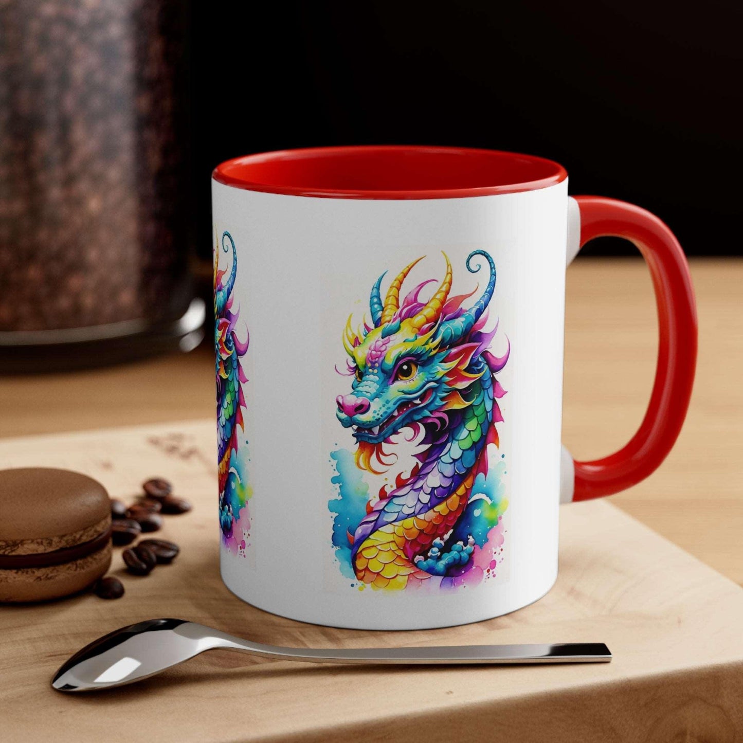 EYNA Emporium - "Colorful Dragon" Accent Coffee Mug