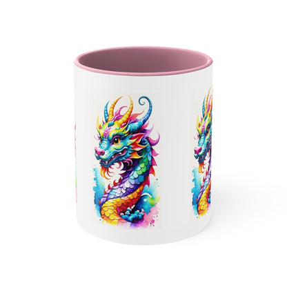 EYNA Emporium - "Colorful Dragon" Accent Coffee Mug