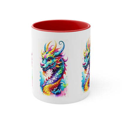 EYNA Emporium - "Colorful Dragon" Accent Coffee Mug