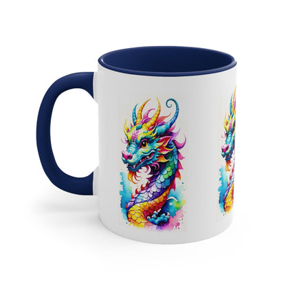 EYNA Emporium - "Colorful Dragon" Accent Coffee Mug