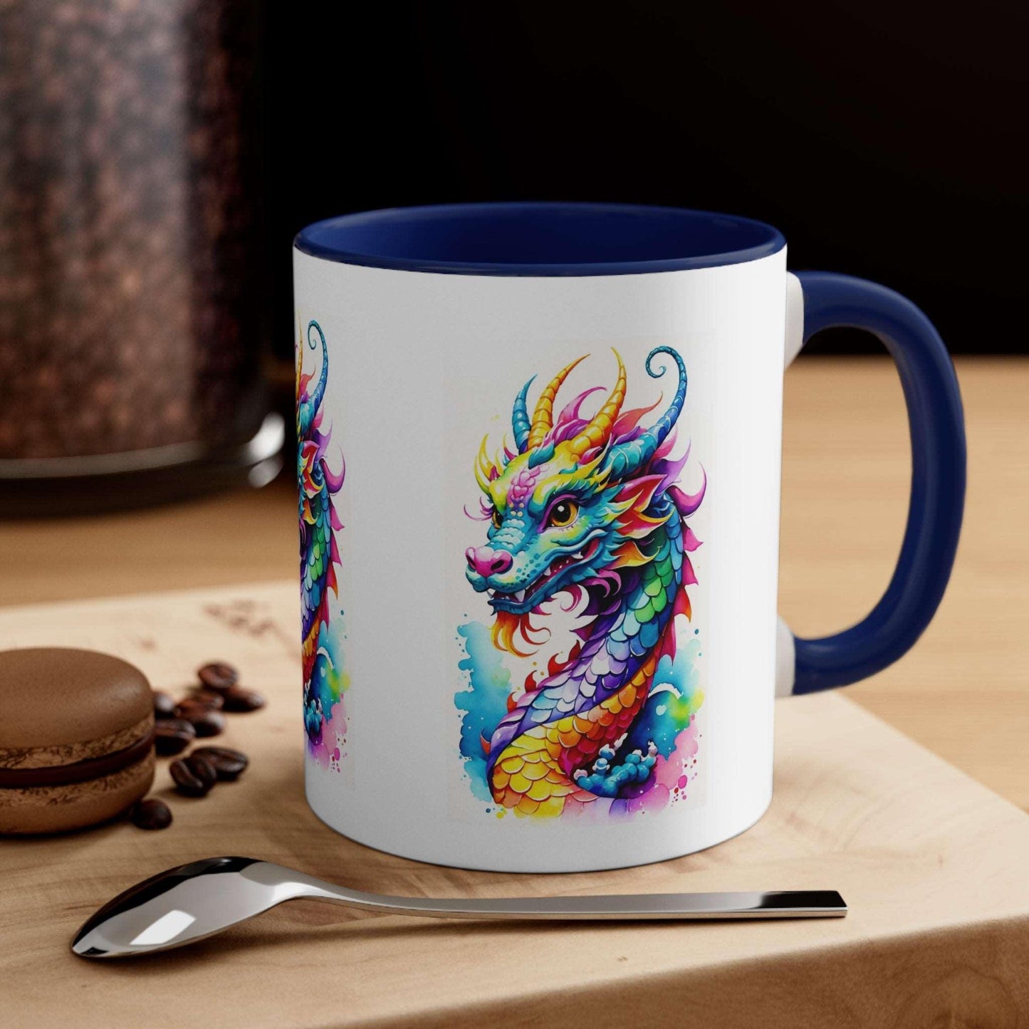 EYNA Emporium - "Colorful Dragon" Accent Coffee Mug