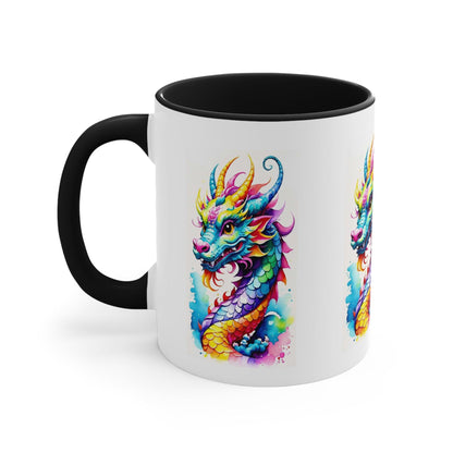 EYNA Emporium - "Colorful Dragon" Accent Coffee Mug