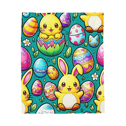 EYNA Emporium - "Easter Friends" Velveteen Plush Blanket