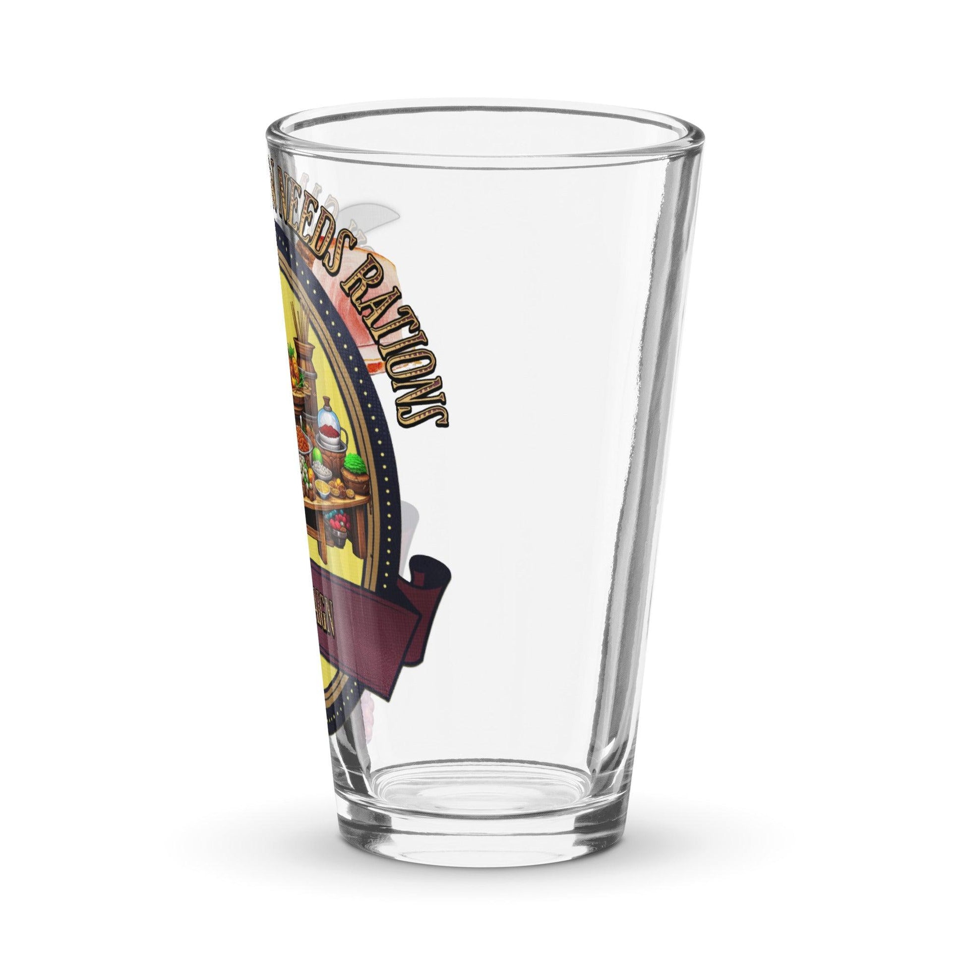 EYNA Emporium - "Every Campaign Needs Rations" Shaker Pint Glass