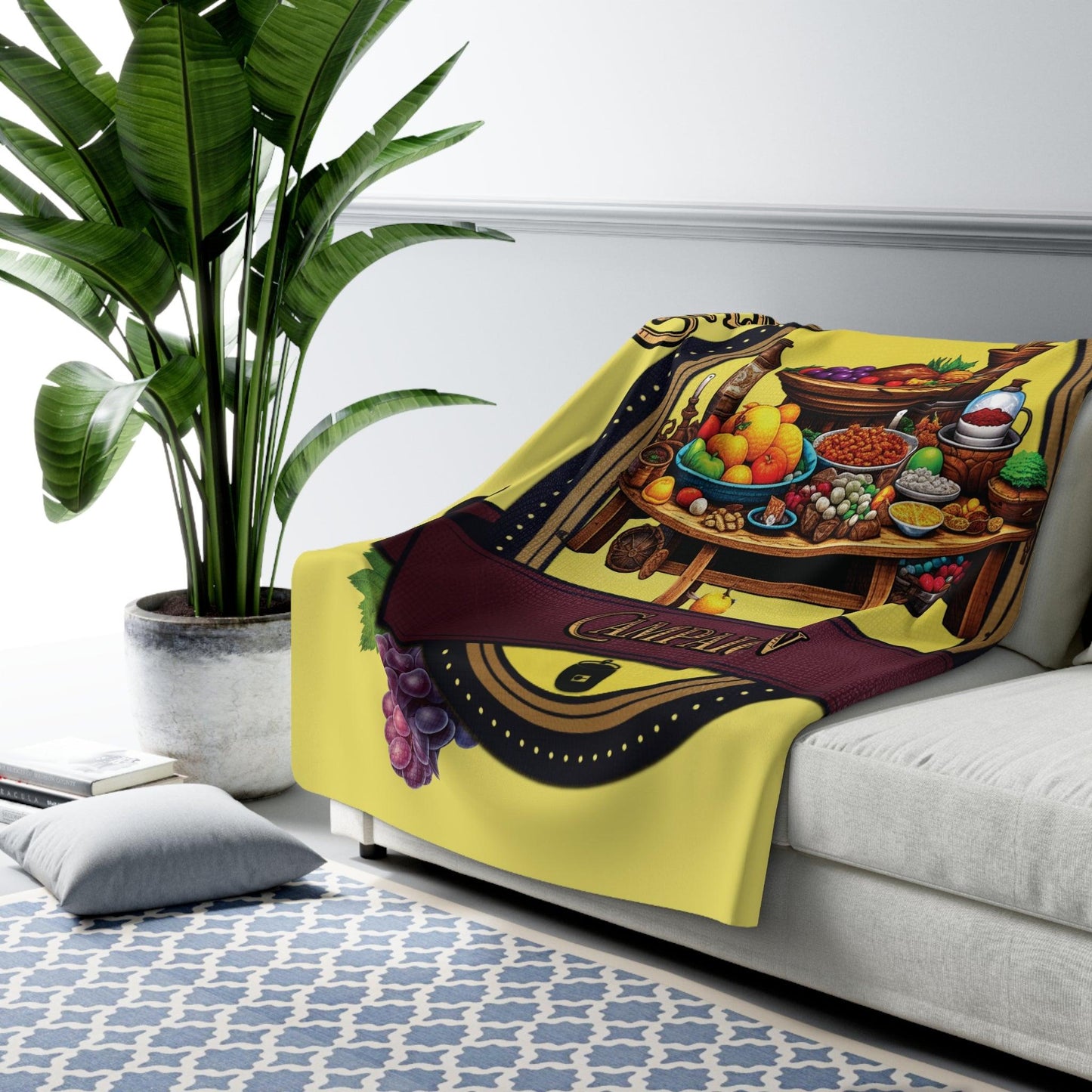 EYNA Emporium - "Every Campaign Needs Rations" Sherpa Fleece Blanket - Campaign