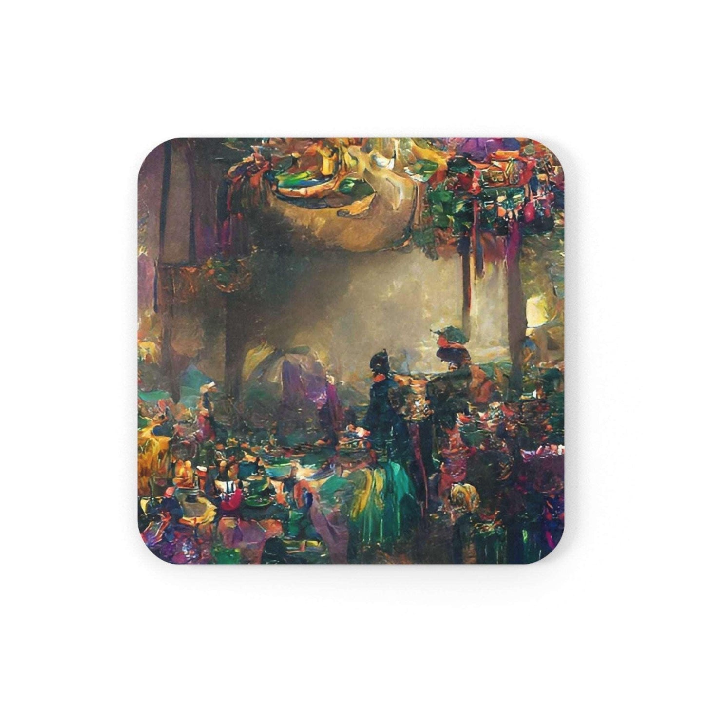 EYNA Emporium - "Forest Celebration" Corkwood Coaster Set