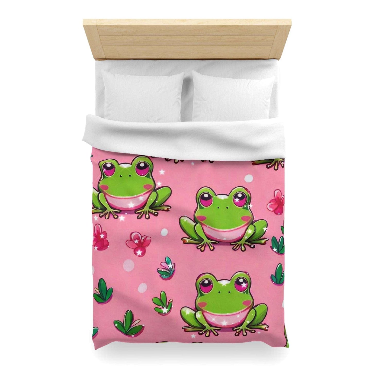 EYNA Emporium - "Frog Love" Microfiber Duvet Cover