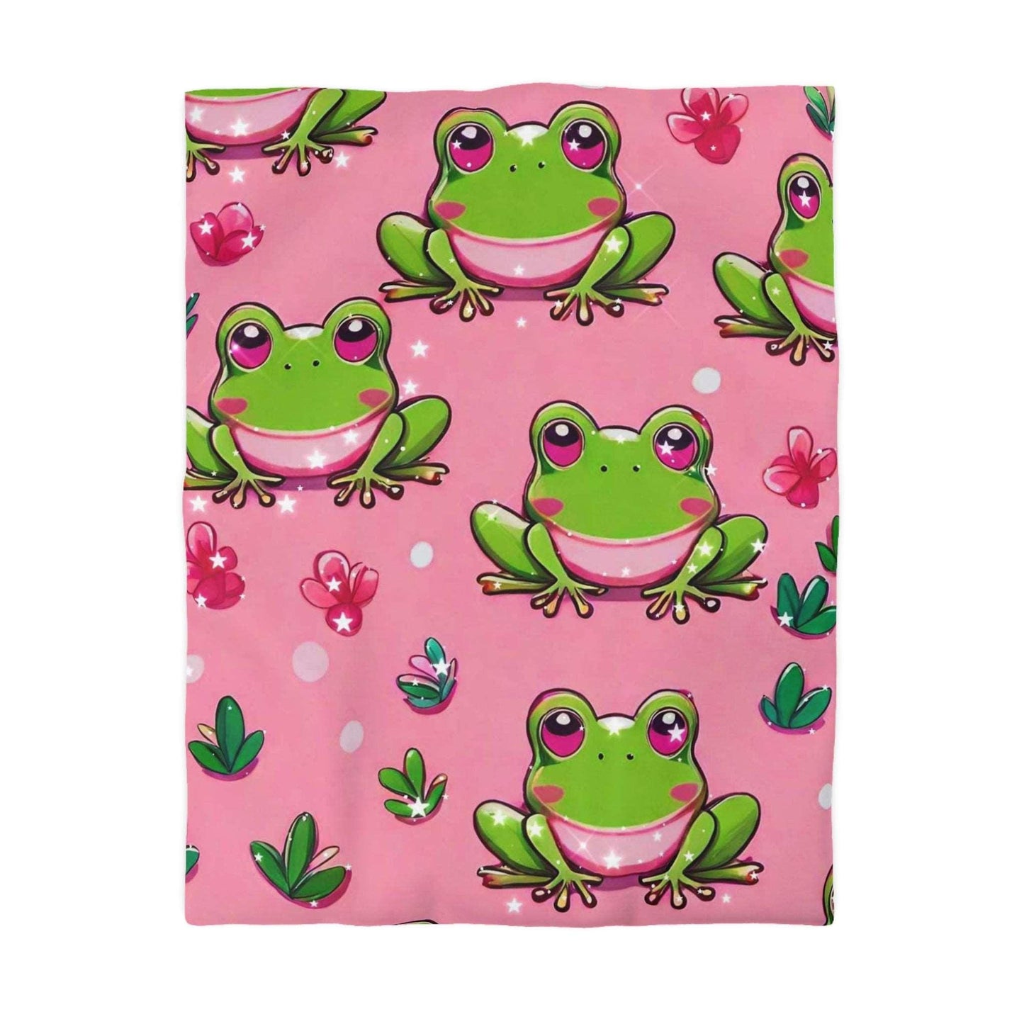 EYNA Emporium - "Frog Love" Microfiber Duvet Cover