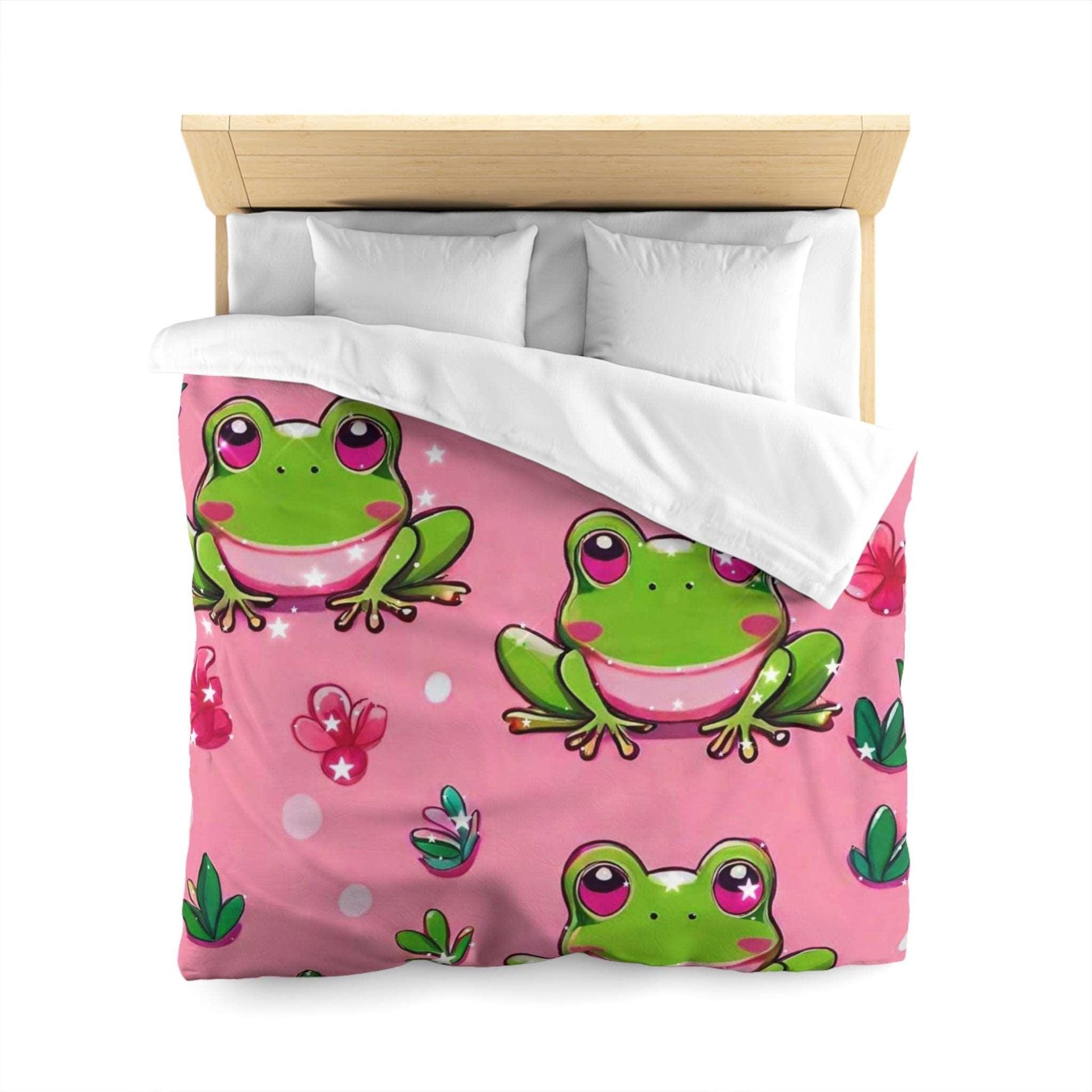 EYNA Emporium - "Frog Love" Microfiber Duvet Cover