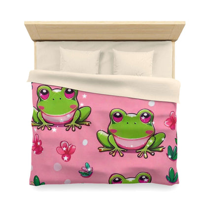 EYNA Emporium - "Frog Love" Microfiber Duvet Cover