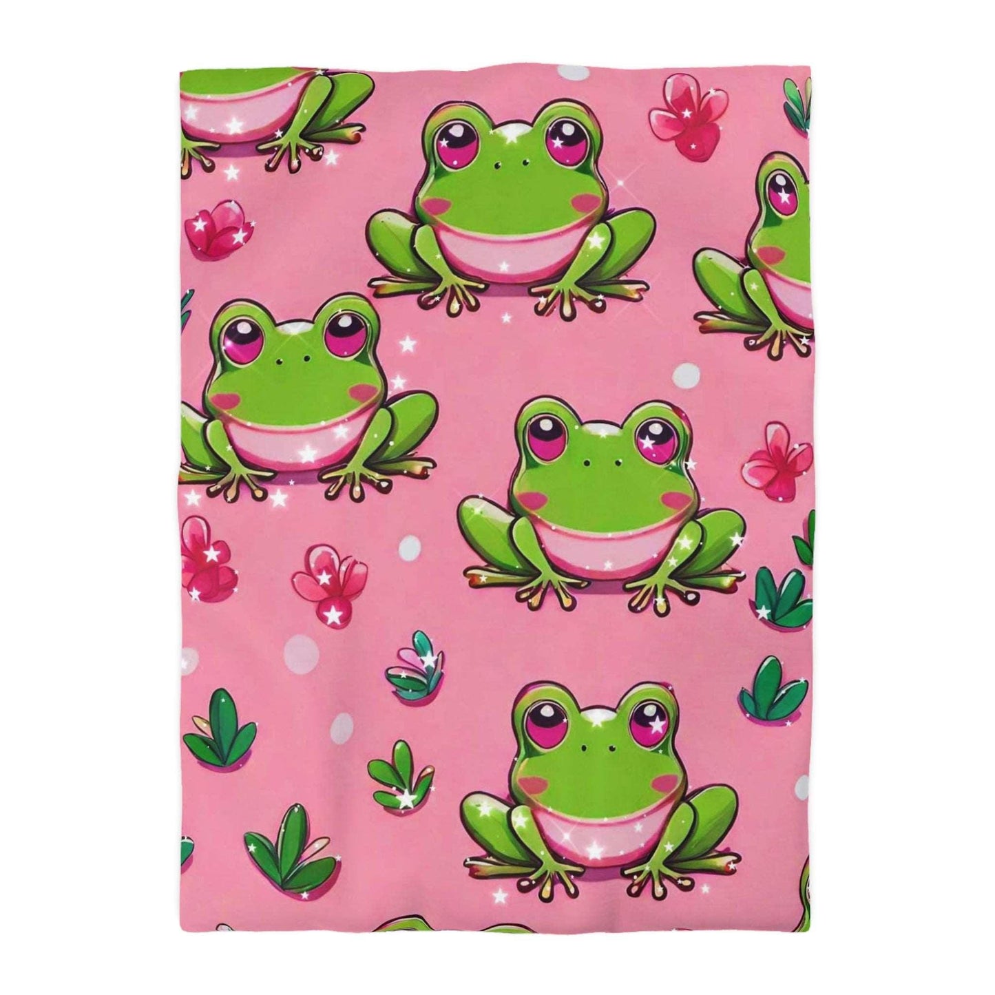 EYNA Emporium - "Frog Love" Microfiber Duvet Cover