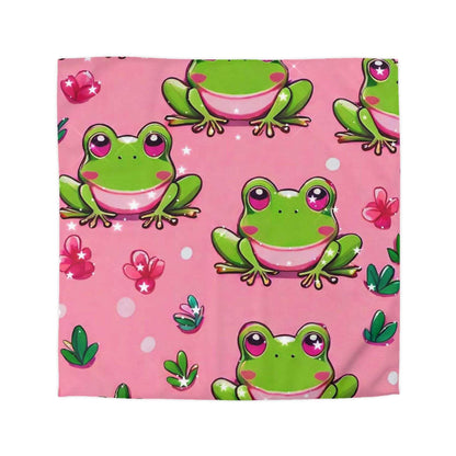 EYNA Emporium - "Frog Love" Microfiber Duvet Cover