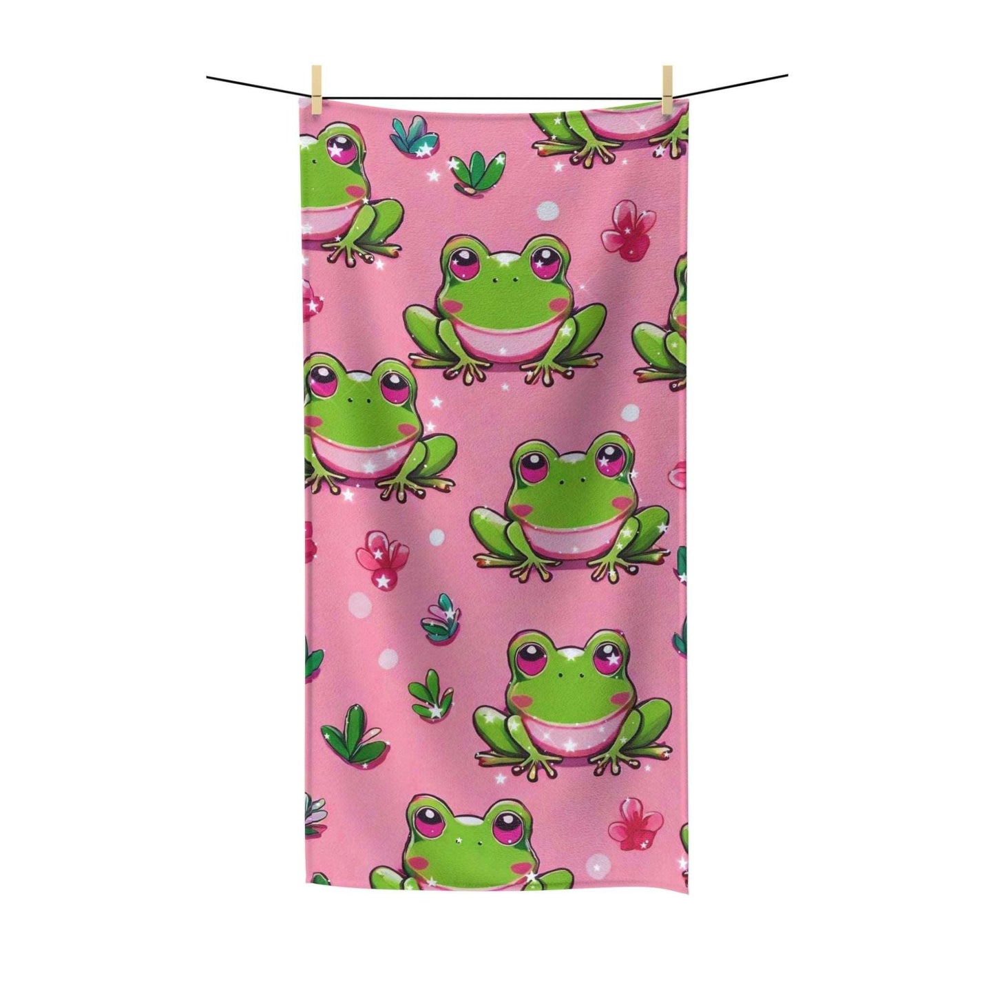 EYNA Emporium - "Frog Love" Polycotton Towel