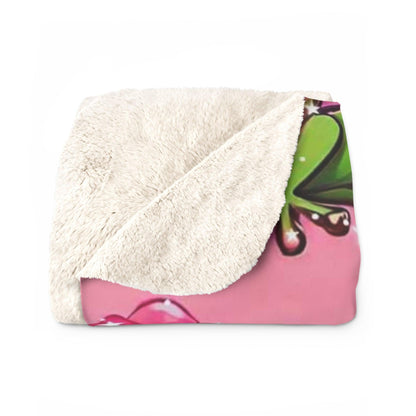 EYNA Emporium - "Frog Love" Sherpa Fleece Blanket