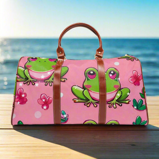 EYNA Emporium - "Frog Love" Waterproof Travel Bag