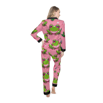 EYNA Emporium - "Frog Love" Women's Satin Pajamas