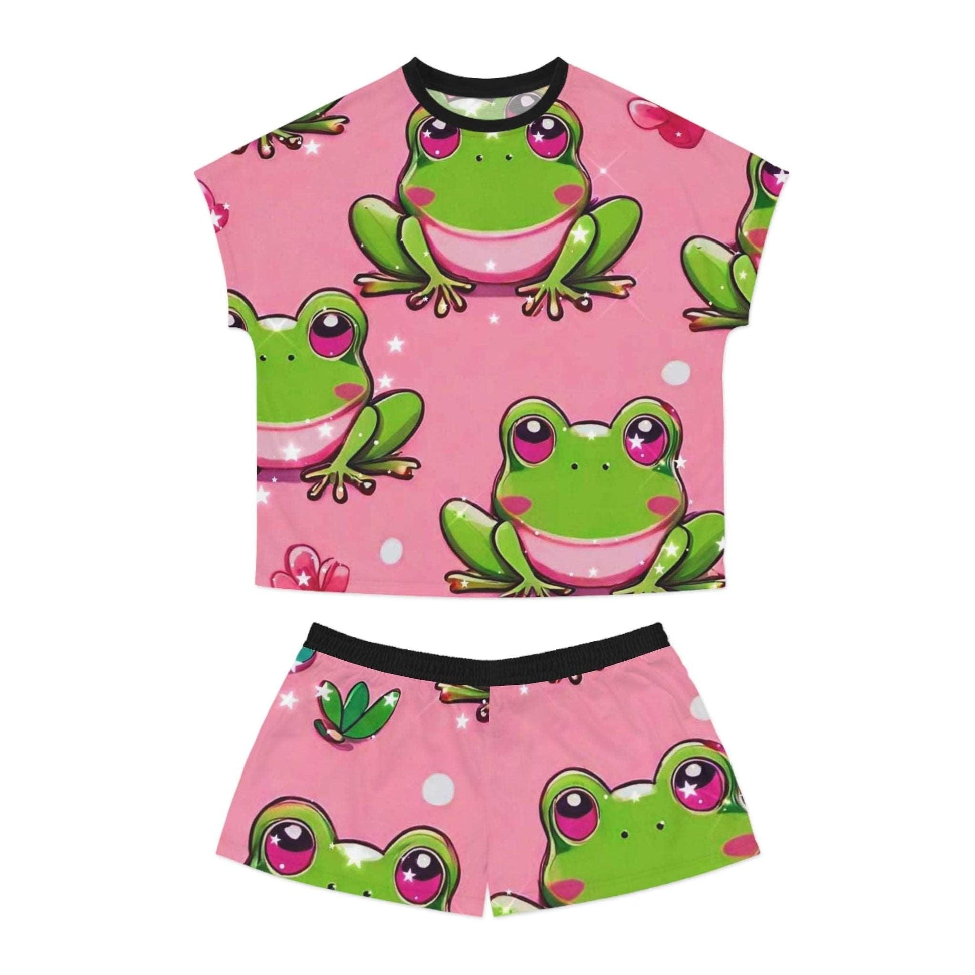 EYNA Emporium - "Frog Love" Women's Short Pajama Set