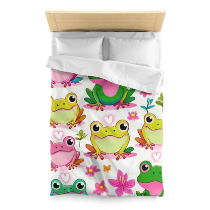 EYNA Emporium - "Froggy Valentine's" Microfiber Duvet Cover