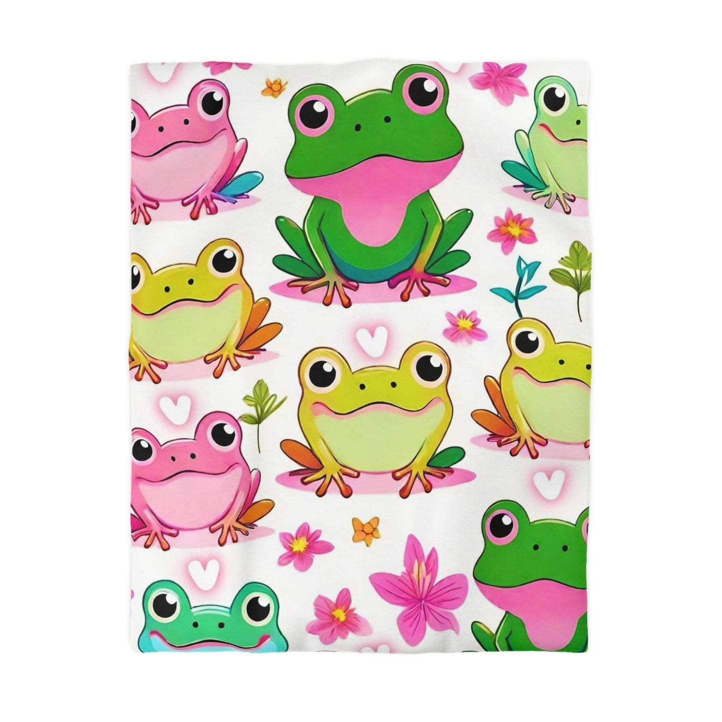 EYNA Emporium - "Froggy Valentine's" Microfiber Duvet Cover