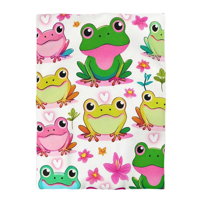 EYNA Emporium - "Froggy Valentine's" Microfiber Duvet Cover