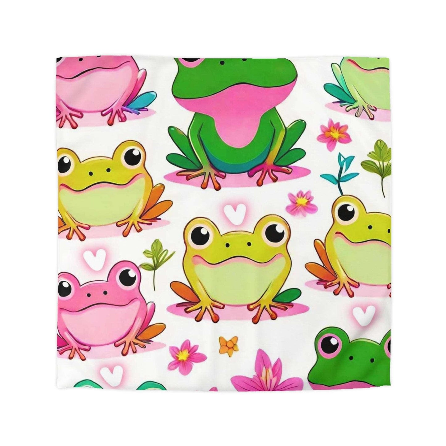 EYNA Emporium - "Froggy Valentine's" Microfiber Duvet Cover