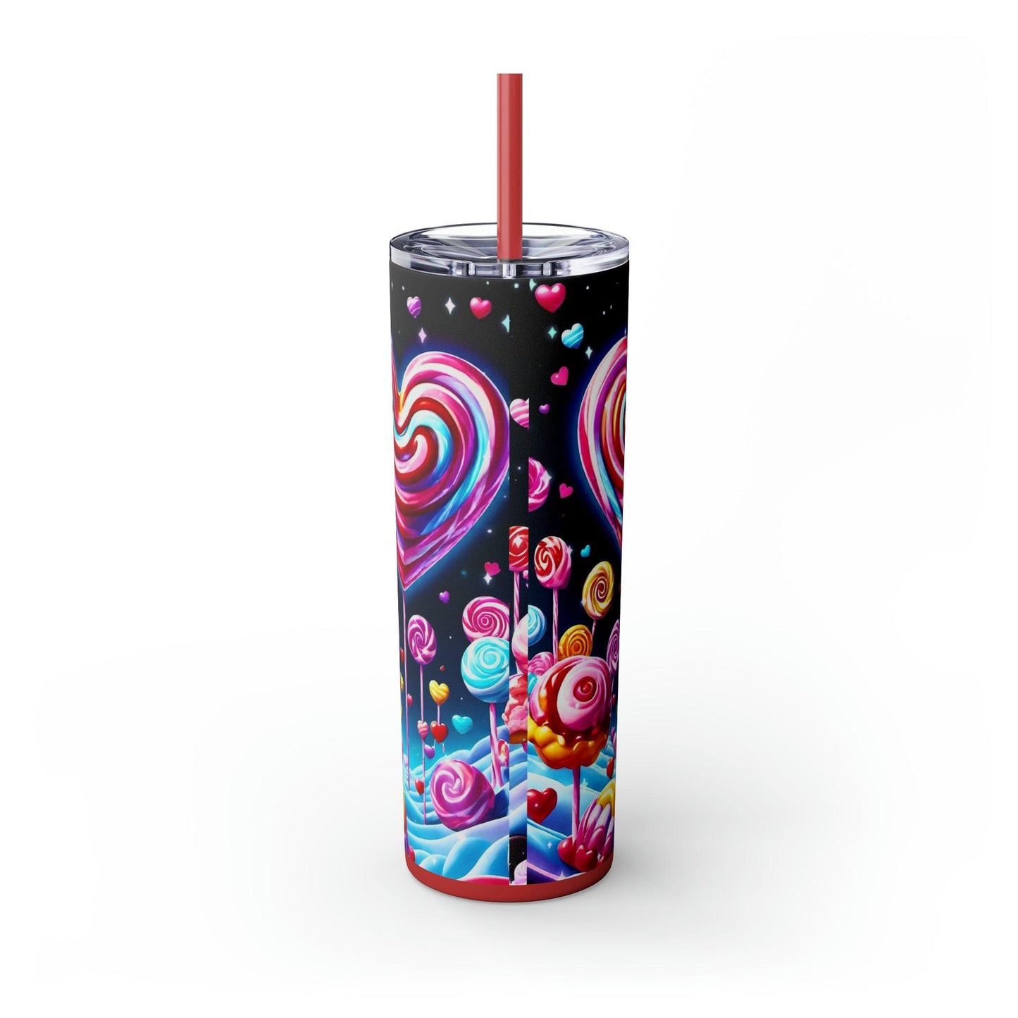 EYNA Emporium - "Galactic Candy" Skinny Tumbler with Straw