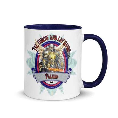 EYNA Emporium - "I'll Throw and Lay hands" Paladin Two-Toned Color Mug