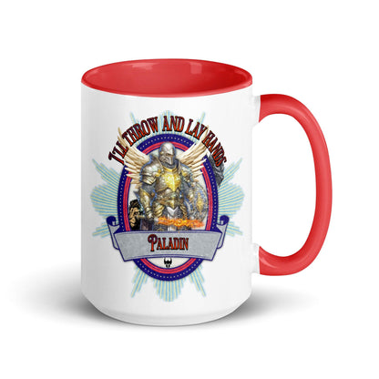 EYNA Emporium - "I'll Throw and Lay hands" Paladin Two-Toned Color Mug