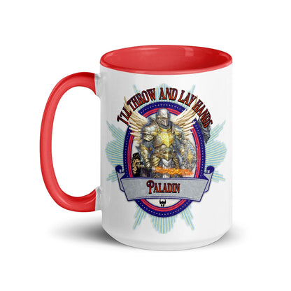 EYNA Emporium - "I'll Throw and Lay hands" Paladin Two-Toned Color Mug