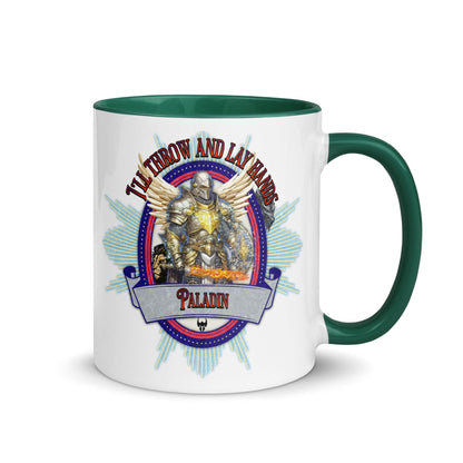 EYNA Emporium - "I'll Throw and Lay hands" Paladin Two-Toned Color Mug