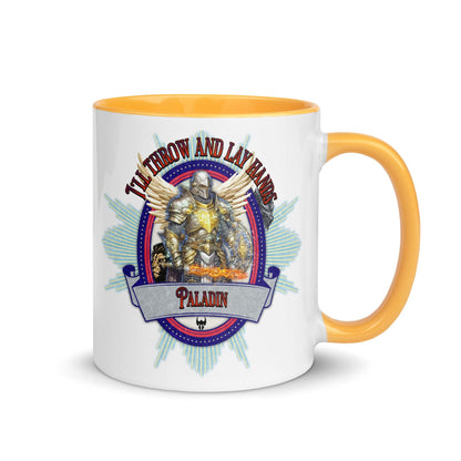 EYNA Emporium - "I'll Throw and Lay hands" Paladin Two-Toned Color Mug