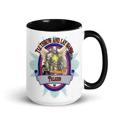 EYNA Emporium - "I'll Throw and Lay hands" Paladin Two-Toned Color Mug