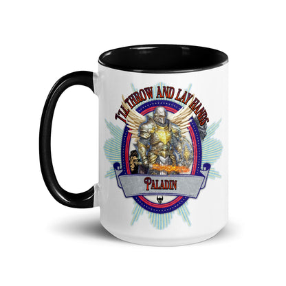 EYNA Emporium - "I'll Throw and Lay hands" Paladin Two-Toned Color Mug