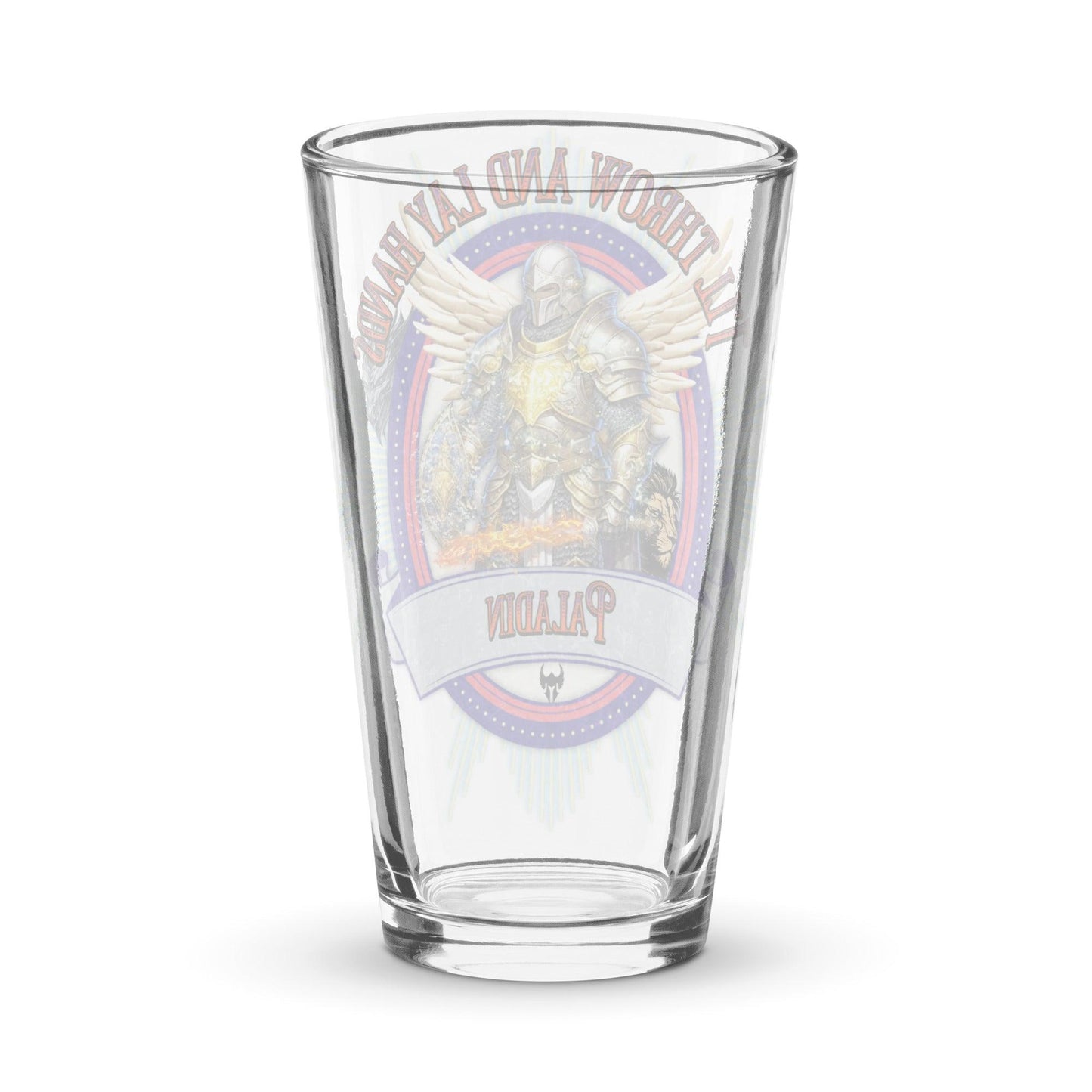 EYNA Emporium - "I'll Throw and Lay Hands" Shaker Pint Glass - Paladin